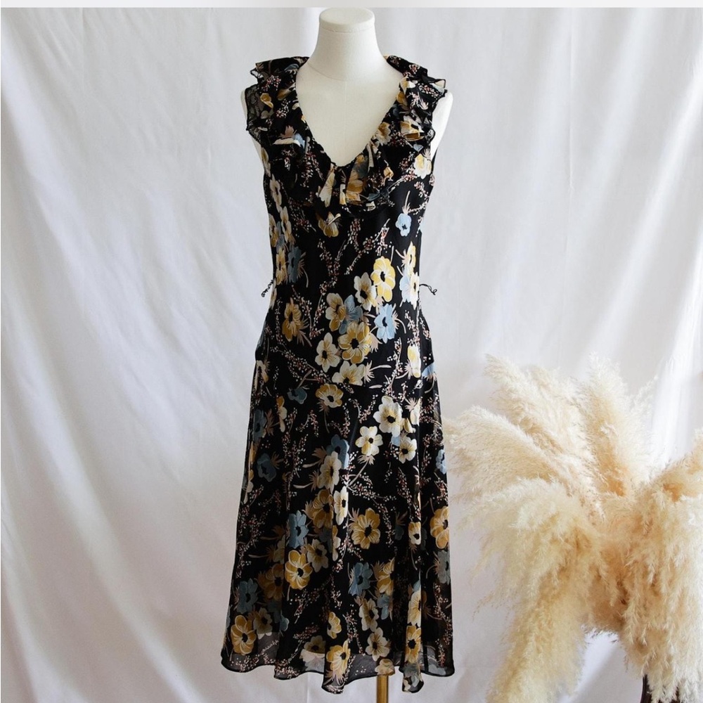 Lauren Ralph Lauren Floral Georgette Dress size 4 S